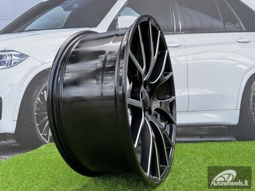 Ratlankis Trackhawk SRT style R22X9J 5X115 ET20 71.5 Gloss Black Milled