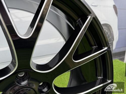 Ratlankis Trackhawk SRT style R22X9J 5X115 ET20 71.5 Gloss Black Milled
