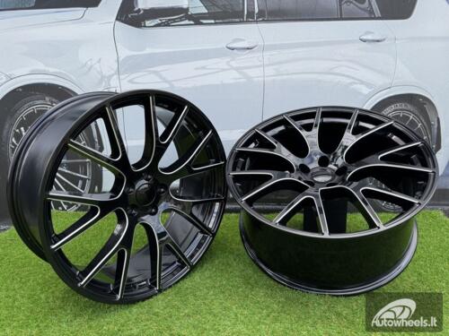 Ratlankis Trackhawk SRT style R22X10J 5X115 ET18 71.5 Gloss Black Milled