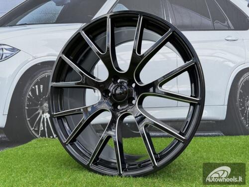 Ratlankis Trackhawk SRT style R22X10J 5X115 ET18 71.5 Gloss Black Milled
