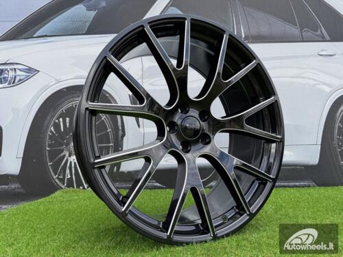 Ratlankis Trackhawk SRT style R22X10J 5X115 ET18 71.5 Gloss Black Milled
