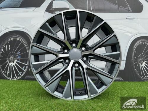 Ratlankis Lexus GX550 Style R20X8.5J 6X139.7 ET25 106.1 Dark Gunmetal with Diamond Cut