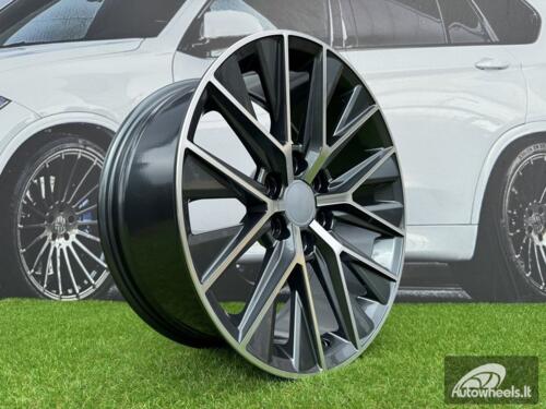 Ratlankis Lexus GX550 Style R20X8.5J 6X139.7 ET25 106.1 Dark Gunmetal with Diamond Cut