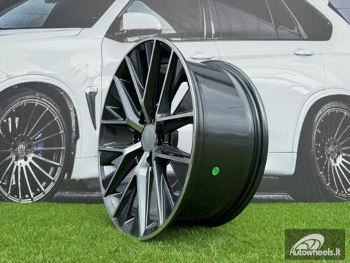 Ratlankis Lexus GX550 Style R20X8.5J 6X139.7 ET25 106.1 Dark Gunmetal with Diamond Cut
