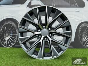 Ratlankis Lexus GX550 Style R20X8.5J 6X139.7 ET25 106.1 Dark Gunmetal with Diamond Cut