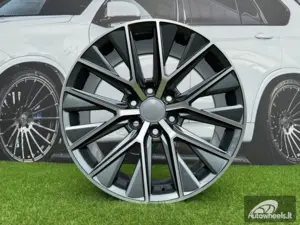 Ratlankis Lexus GX550 Style R20X8.5J 6X139.7 ET25 106.1 Dark Gunmetal with Diamond Cut