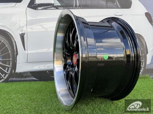 Ratlankis BBS LM-R Style R18X9J (Fit for 5X112 / 5X114.3) ET24 73.1 Black with Diamond Cut Lip