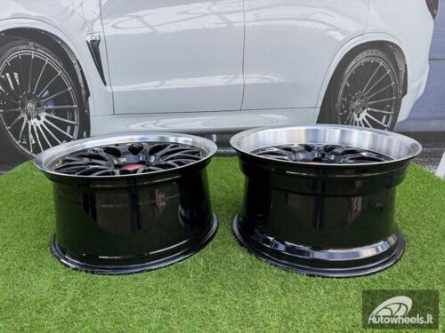 Ratlankis BBS LM-R Style R18X9J (Fit for 5X112 / 5X114.3) ET24 73.1 Black with Diamond Cut Lip