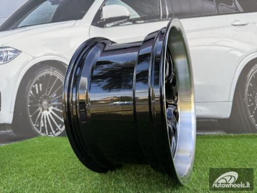 Ratlankis BBS LM-R Style R18X10J (Fit for 5X112 / 5X114.3) ET20 73.1 Black with Diamond Cut Lip