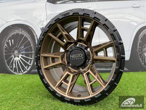 Ratlankis Negu N10 R17X8.5J 6x139.7 ET0 110 Matte Bronze with Satin Black Lip