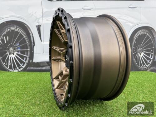 Ratlankis Negu N10 R17X8.5J 6x139.7 ET0 110 Matte Bronze with Satin Black Lip