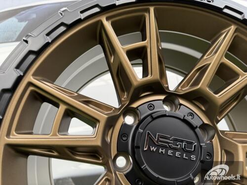 Ratlankis Negu N10 R17X8.5J 6x139.7 ET0 110 Matte Bronze with Satin Black Lip