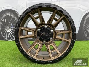 Ratlankis Negu N10 R17X8.5J 6x139.7 ET0 110 Matte Bronze with Satin Black Lip