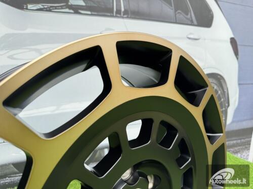 Ratlankis Land Rover Octa Style R22X9J 5X120 ET38 72.6 Satin Black with Diamond Cut + Bronze Tint
