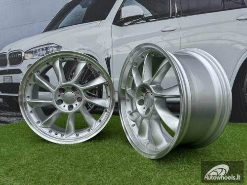 Ratlankis Lorinser LM-6 Style R19X8.5J 5X112 ET35 66.6 Silver with Diamond Cut