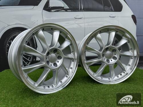 Ratlankis Lorinser LM-6 Style R19X8.5J 5X112 ET35 66.6 Silver with Diamond Cut