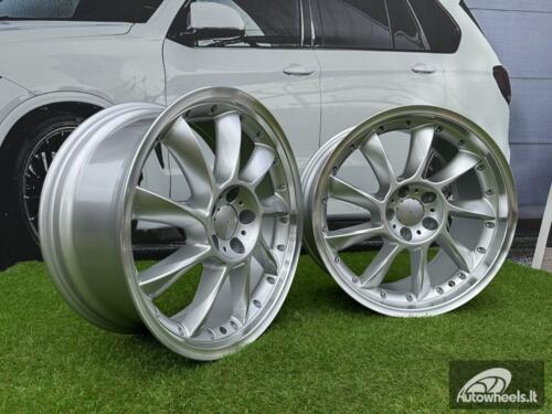 Ratlankis Lorinser LM-6 Style R19X8.5J 5X112 ET35 66.6 Silver with Diamond Cut