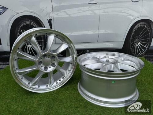 Ratlankis Lorinser LM-6 Style R19X8.5J 5X112 ET35 66.6 Silver with Diamond Cut