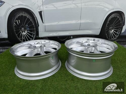 Ratlankis Lorinser LM-6 Style R19X8.5J 5X112 ET35 66.6 Silver with Diamond Cut