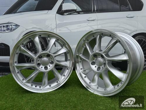Ratlankis Lorinser LM-6 Style R19X9.5J 5X112 ET35 66.6 Silver with Diamond Cut