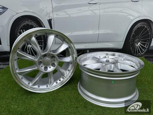Ratlankis Lorinser LM-6 Style R19X9.5J 5X112 ET35 66.6 Silver with Diamond Cut