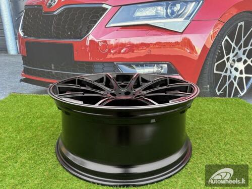 Ratlankis Mercedes Brabus Z Style R24X10J 5X130 ET30 84.1 Black with Diamond cut for G Class