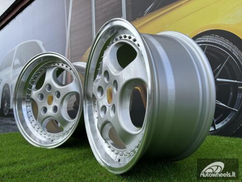 Ratlankis Porsche 964 Turbo Speedline Style R18X8 5X130 ET50 71.56 Silver with Diamond Cut Lip