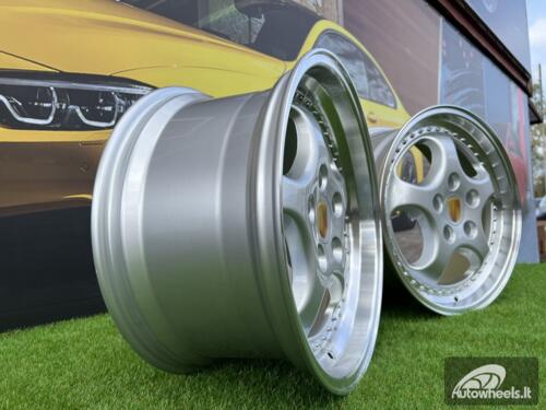 Ratlankis Porsche 964 Turbo Speedline Style R18X8 5X130 ET50 71.56 Silver with Diamond Cut Lip