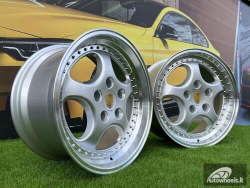 Ratlankis Porsche 964 Turbo Speedline Style R18X8 5X130 ET50 71.56 Silver with Diamond Cut Lip