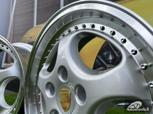 Ratlankis Porsche 964 Turbo Speedline Style R18X9.5 5X130 ET50 71.56 Silver with Diamond Cut Lip