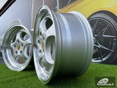 Ratlankis Porsche 964 Turbo Speedline Style R18X9.5 5X130 ET50 71.56 Silver with Diamond Cut Lip