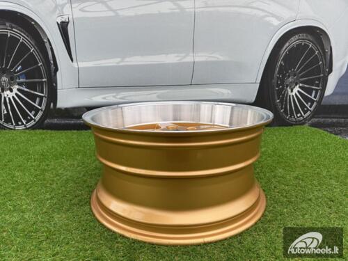 Ratlankis Volvo Ocean MK 18 Style R18X8.5 5X108 ET6 65.1 Gold with Diamond Cut Lip