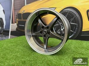Ratlankis Volvo Ocean MK 18 Style R18X8.5 5X108 ET6 65.1 Dark Grey with Diamond Cut Lip (240, 740, 940)