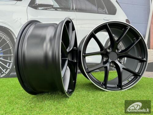 Ratlankis BBS FI-R Style R19X8.5J 5X120 ET35 72.56 Satin Black with Diamond Cut Lip