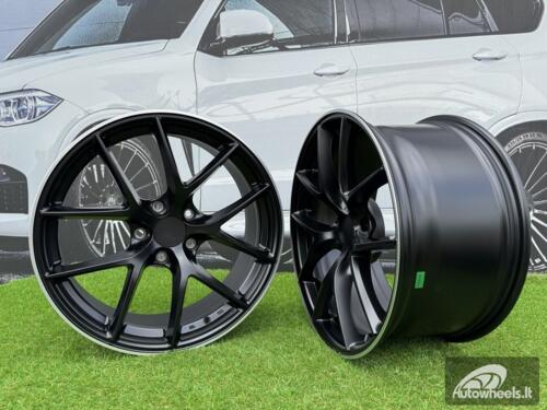 Ratlankis BBS FI-R Style R19X9.5J 5X120 ET35 72.56 Satin Black with Diamond Cut Lip