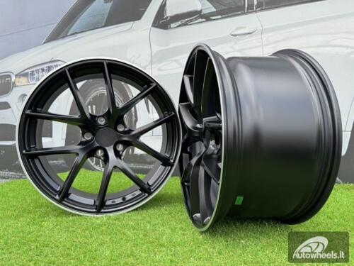 Ratlankis BBS FI-R Style R19X9.5J 5X120 ET35 72.56 Satin Black with Diamond Cut Lip