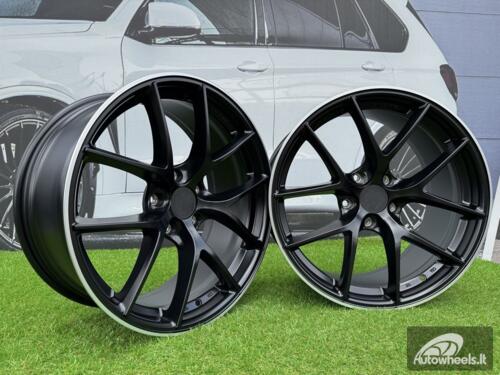 Ratlankis BBS FI-R Style R19X9.5J 5X120 ET35 72.56 Satin Black with Diamond Cut Lip