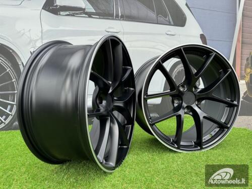 Ratlankis BBS FI-R Style R19X9.5J 5X120 ET35 72.56 Satin Black with Diamond Cut Lip