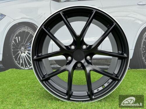 Ratlankis BBS FI-R Style R19X8.5J 5X108 ET38 63.3 Satin Black with Diamond Cut Lip