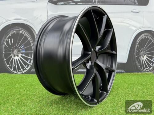 Ratlankis BBS FI-R Style R19X8.5J 5X108 ET38 63.3 Satin Black with Diamond Cut Lip