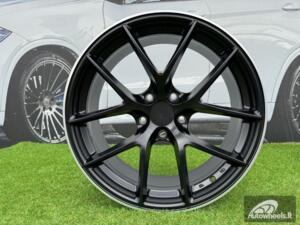 Ratlankis BBS FI-R Style R19X8.5J 5X108 ET38 63.3 Satin Black with Diamond Cut Lip