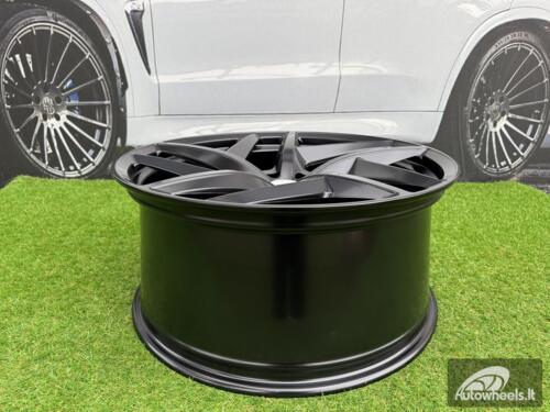 Ratlankis Land Rover Khan Style 52 Style R22X10J 5X108 ET45 63.3 Satin Black