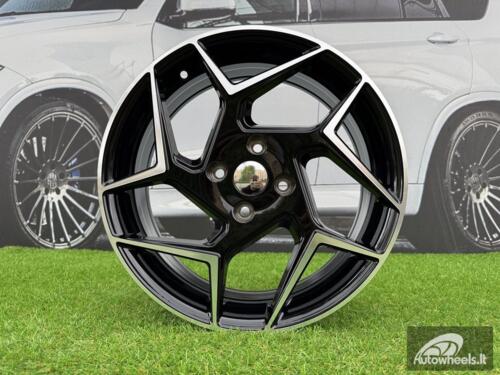 Ratlankis Ford Fiesta ST Style R17X6.5J 4X108 ET38 63.4 Black with Diamond Cut