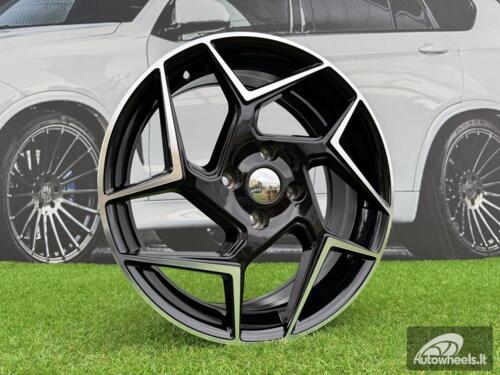 Ratlankis Ford Fiesta ST Style R17X6.5J 4X108 ET38 63.4 Black with Diamond Cut