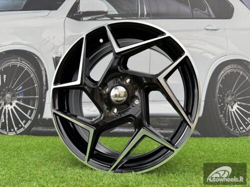 Ratlankis Ford Fiesta ST Style R17X6.5J 4X108 ET38 63.4 Black with Diamond Cut