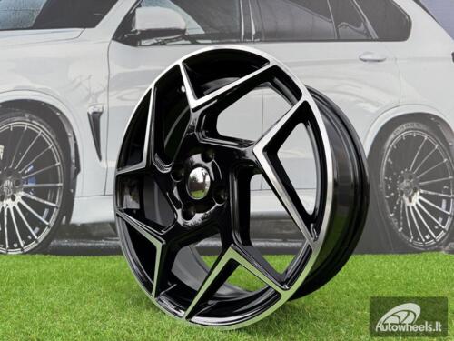 Ratlankis Ford Fiesta ST Style R17X6.5J 4X108 ET38 63.4 Black with Diamond Cut