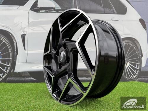Ratlankis Ford Fiesta ST Style R17X6.5J 4X108 ET38 63.4 Black with Diamond Cut