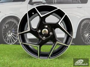 Ratlankis Ford Fiesta ST Style R17X6.5J 4X108 ET38 63.4 Black with Diamond Cut