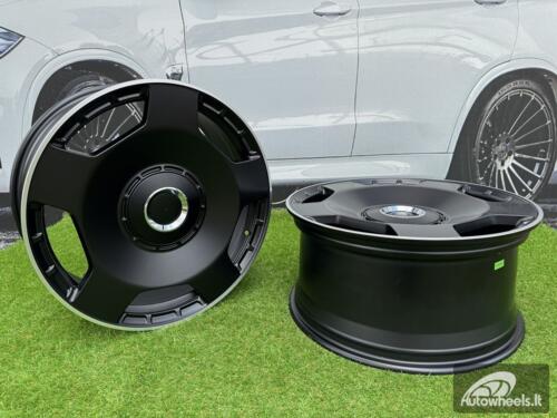 Ratlankis Mercedes AMG Monoblock Style R20X8.5J 5X112 ET38 66.6 Satin Black with Milled Lip