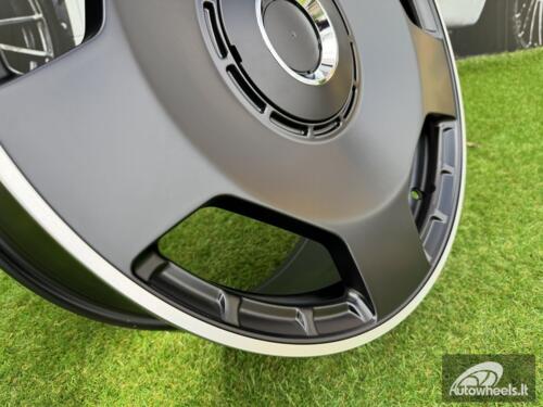 Ratlankis Mercedes AMG Monoblock Style R20X8.5J 5X112 ET38 66.6 Satin Black with Milled Lip